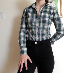 4/25$ 🌻 Green and blue American Eagle button down